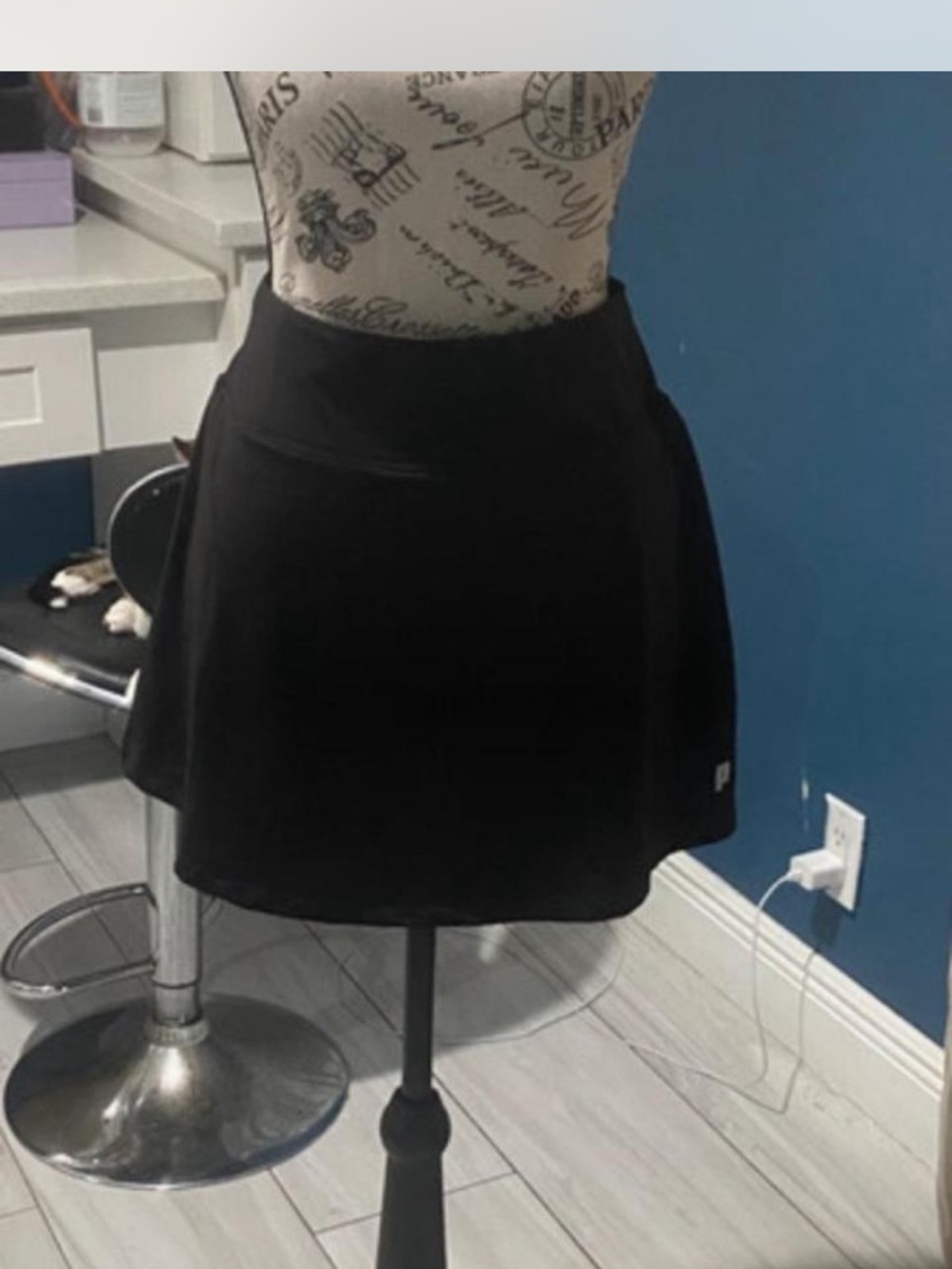 Prince Black Circle Skater Skirt
